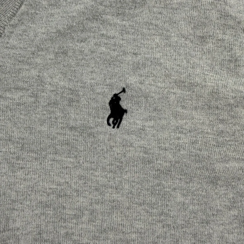 Polo Ralph Lauren Mens XL Gray V-Neck Long Sleeve Pony Logo Knit Sweater